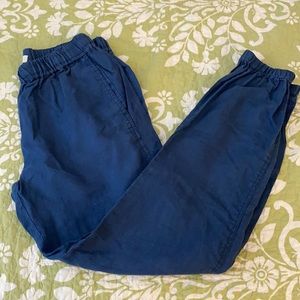 Linen Ankle Banded Pants